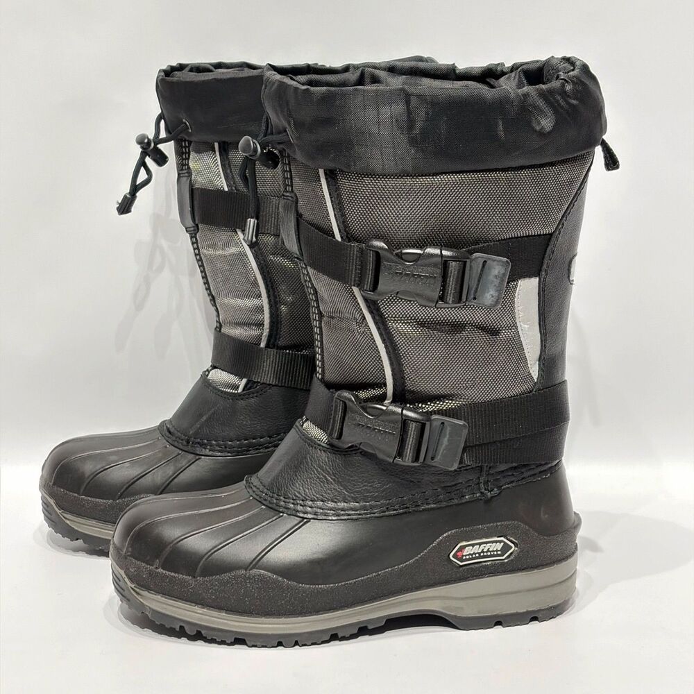 Baffin Musher Black Waterproof Insulated Winter Snow Boots Women 8 - Light Wear